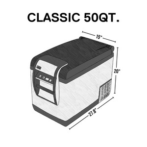 Fridge 47L Classic Black Plug G Fridge 47L Classic Black Plug G