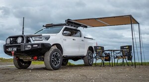 Arb Alum Awn W Light 2000X2500 Blk Arb Alum Awn W Light 2000X2500 Blk